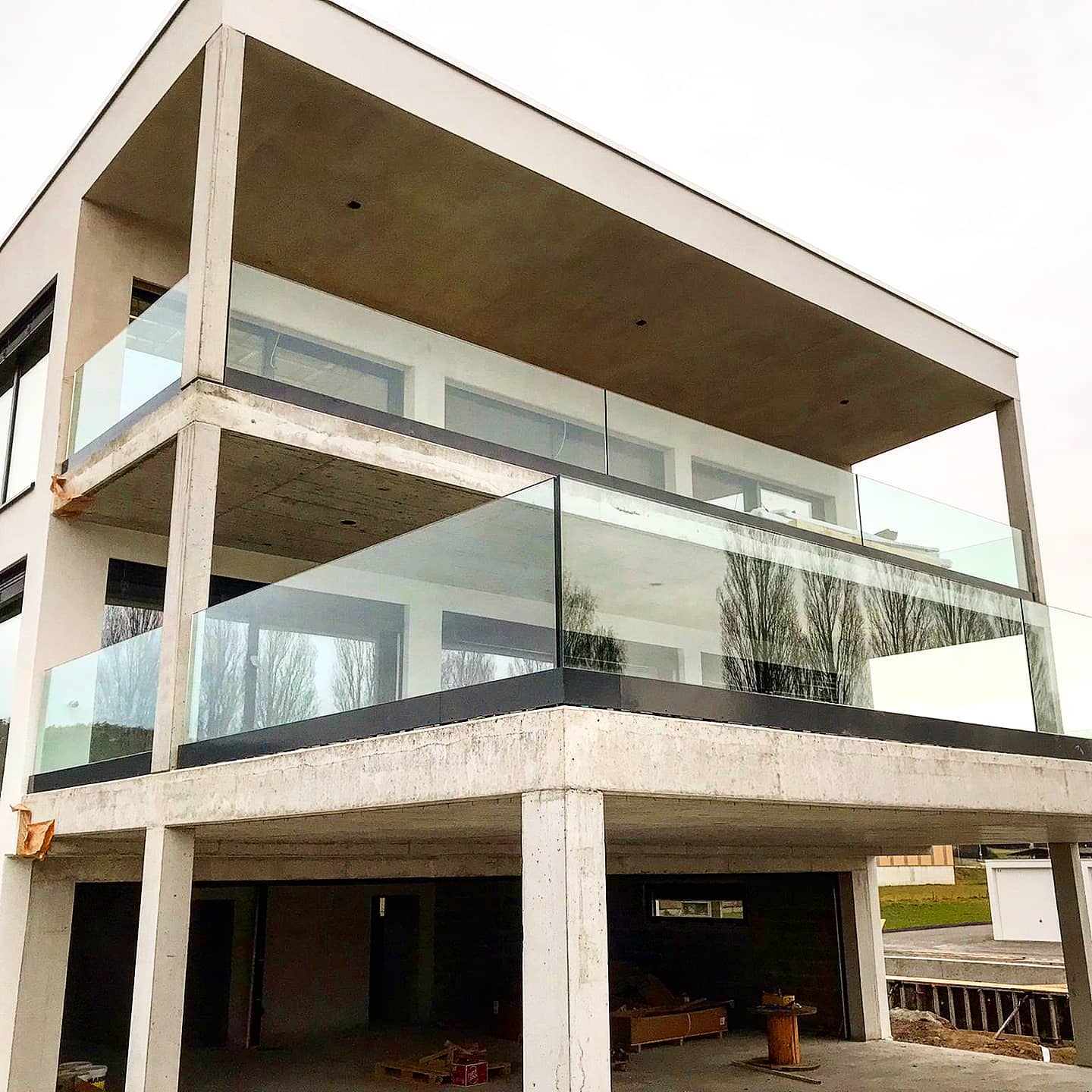 Balustrade tout verre